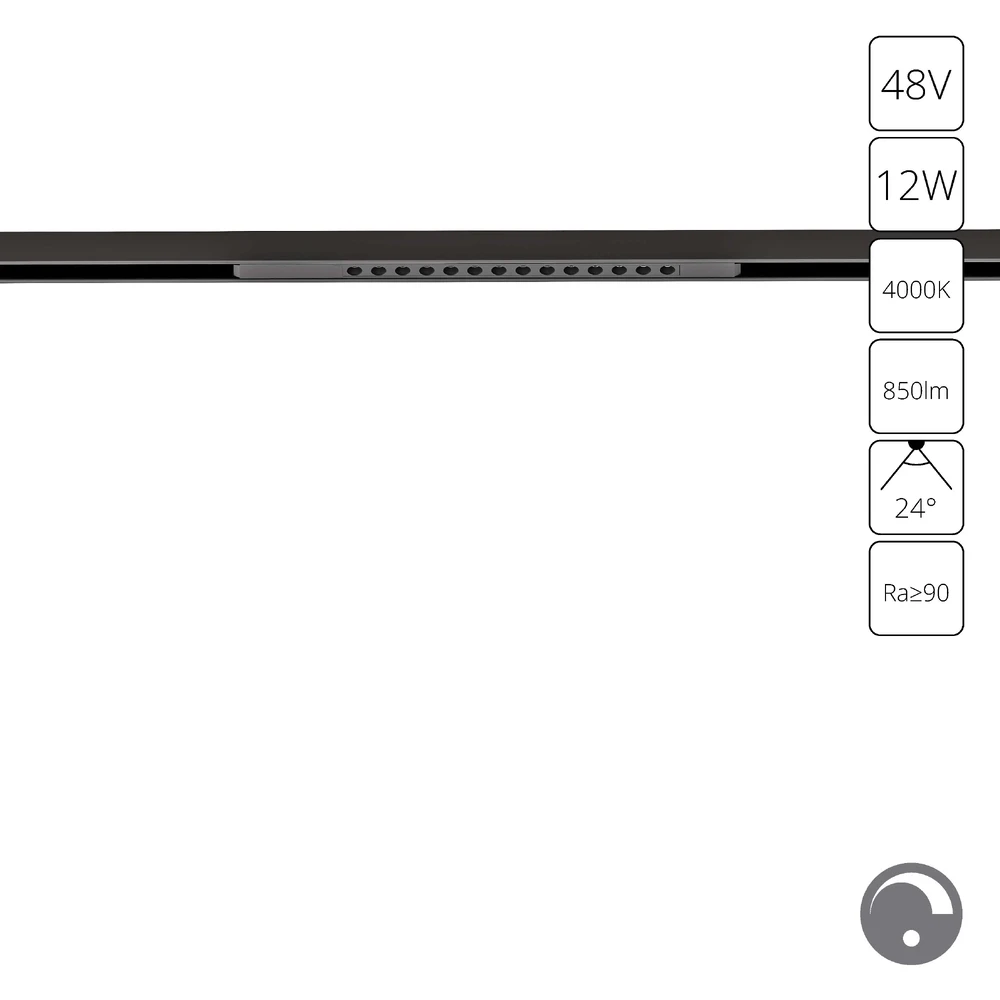 Магнитный трековый светильник Arte Lamp OPTIMA 0.1-10V A7476PL-1BK