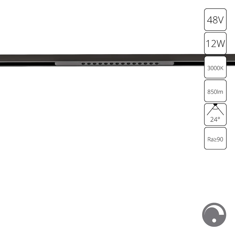 Магнитный трековый светильник Arte Lamp OPTIMA 0.1-10V A7496PL-1BK