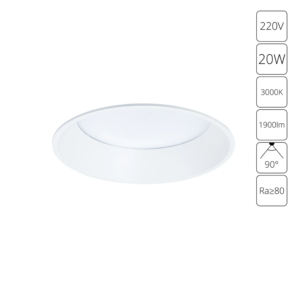 Точечный встраиваемый светильник Arte Lamp FRAME A7795PL-1WH