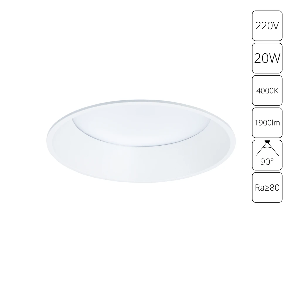Точечный встраиваемый светильник Arte Lamp FRAME A7995PL-1WH